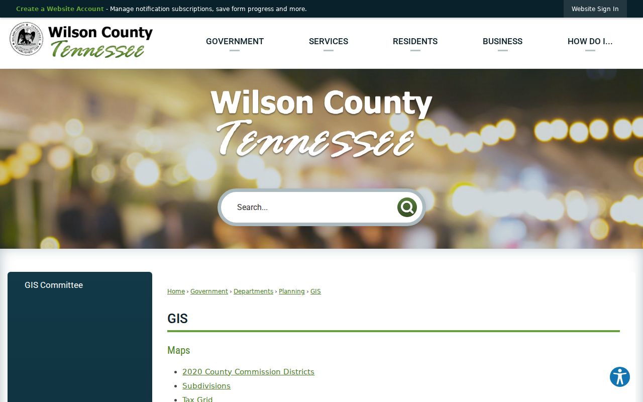 Mount Juliet public records map and Wilson County GIS layers