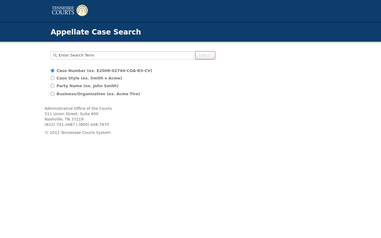 Mount Juliet public records search through Tennessee appellate C-Track