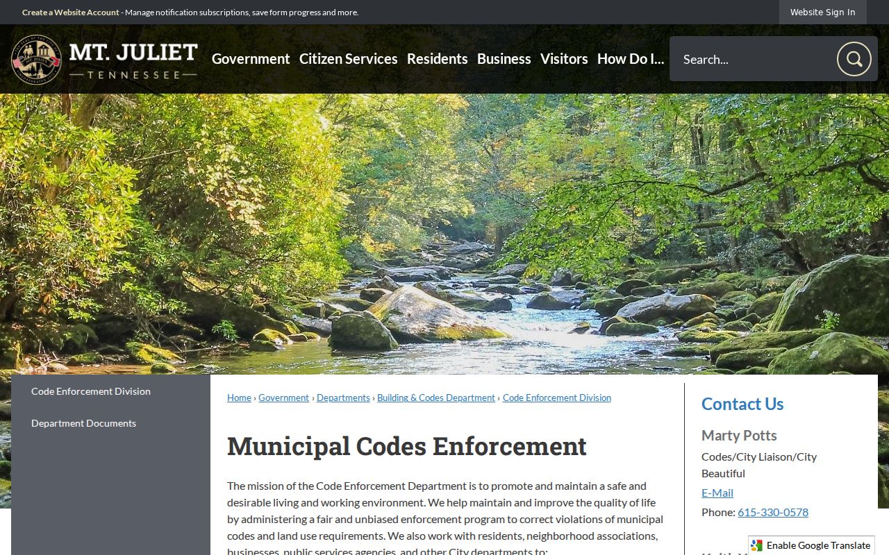 Mount Juliet public records request access from the city