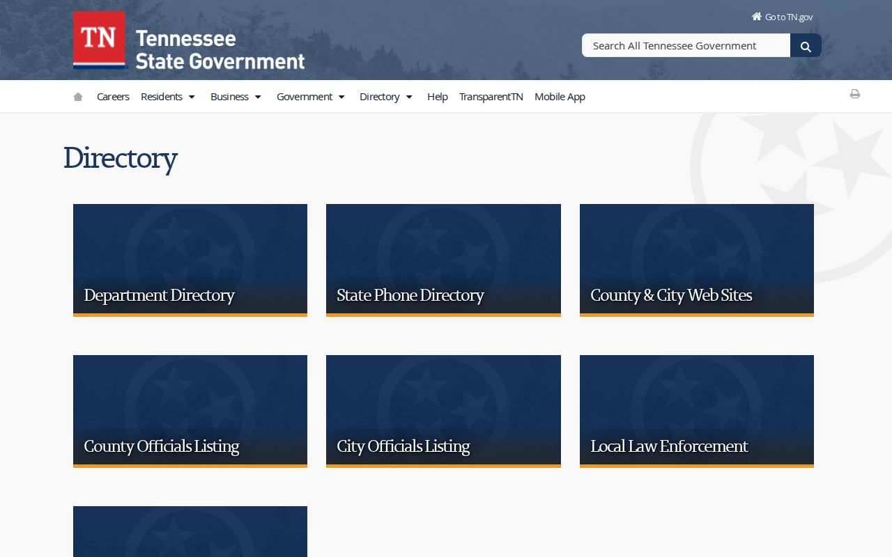 Mount Juliet people directories Tennessee government contacts